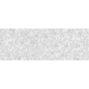 Плитка настенная Keraben Aliza Art White 25x70 см 1.23 м² матовая цвет бежевый цветы 89337129 STLM-2024379