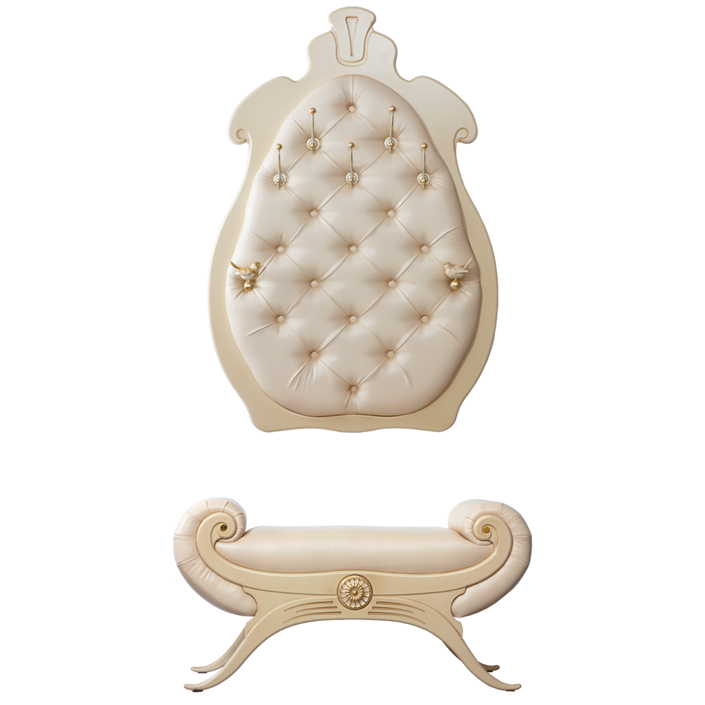 11554,11555 Настенная прихожая Квин Айвори Крем BOGACHO 4627155816469, 4627155816322