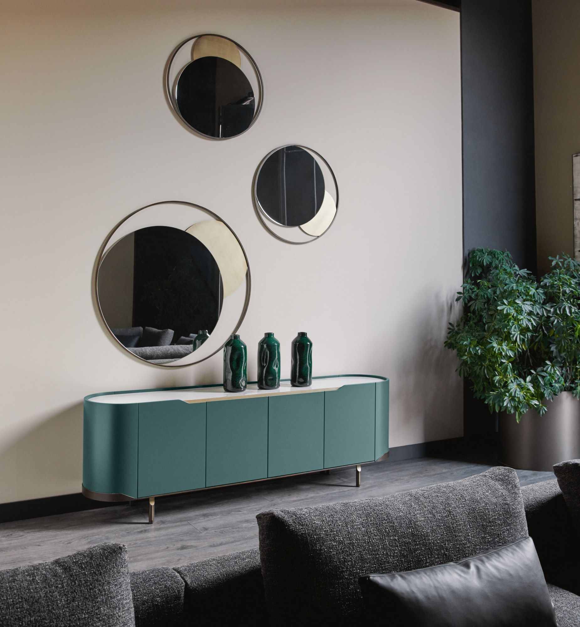 Настенное зеркало из нержавеющей стали Cantori Circe ARCH-00129903 - Вид №1