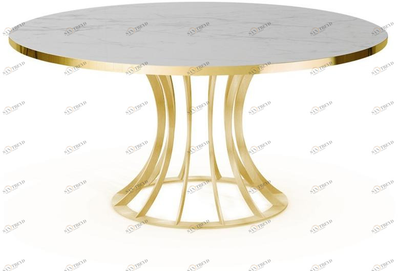 Vela Arredamenti Круглый обеденный стол из стали sun-id-1492522