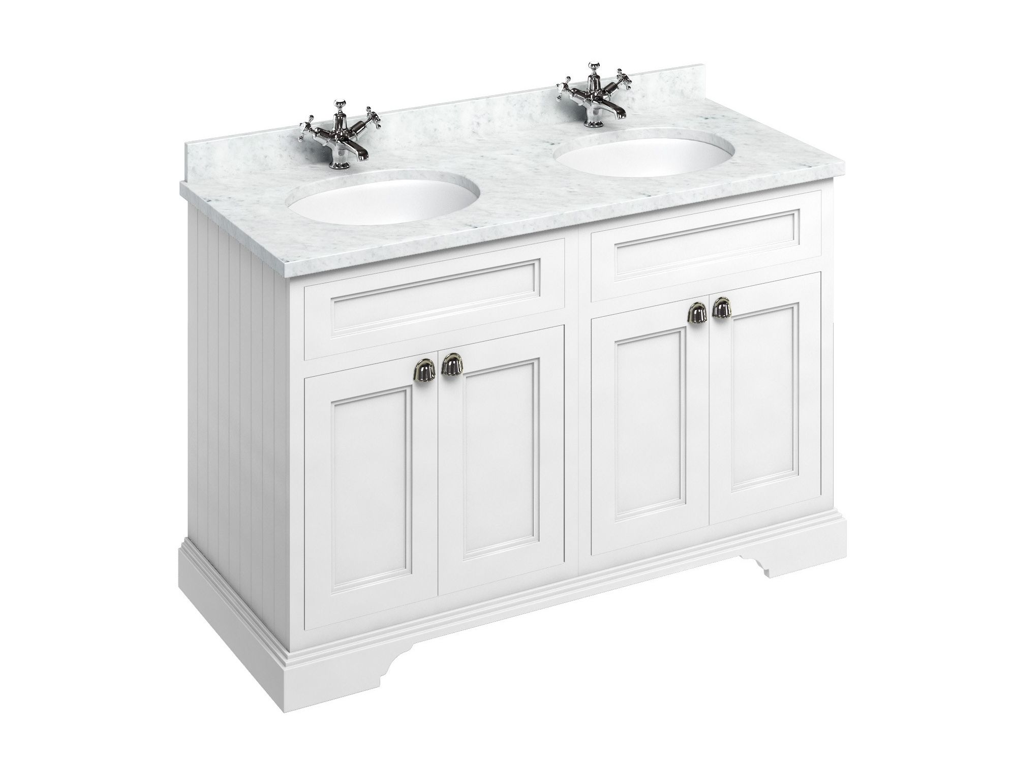 Двойной МДФ умывальник с дверцами Burlington MINERVA ARCH-00049685 - Вид №13