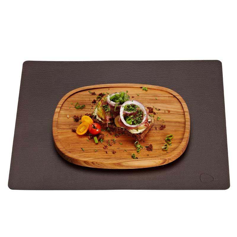 98405 BULL brown подстановочная салфетка прямоугольная 35x45 см, толщина 2мм;LIND DNA - Вид №1