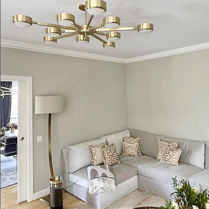 Металлический потолочный светильник GASPARE ASARO OCULUS - MURANO GLASS ARCH-00119367 - Вид №6