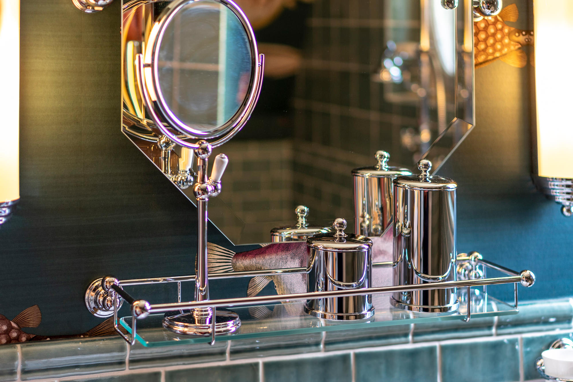 Traditional bathrooms Полка для ванной P&R с перилами Pr6954  - Вид №1