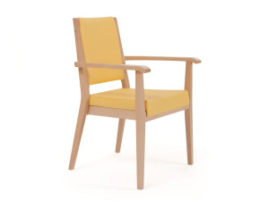 Тканевый стул с подлокотниками