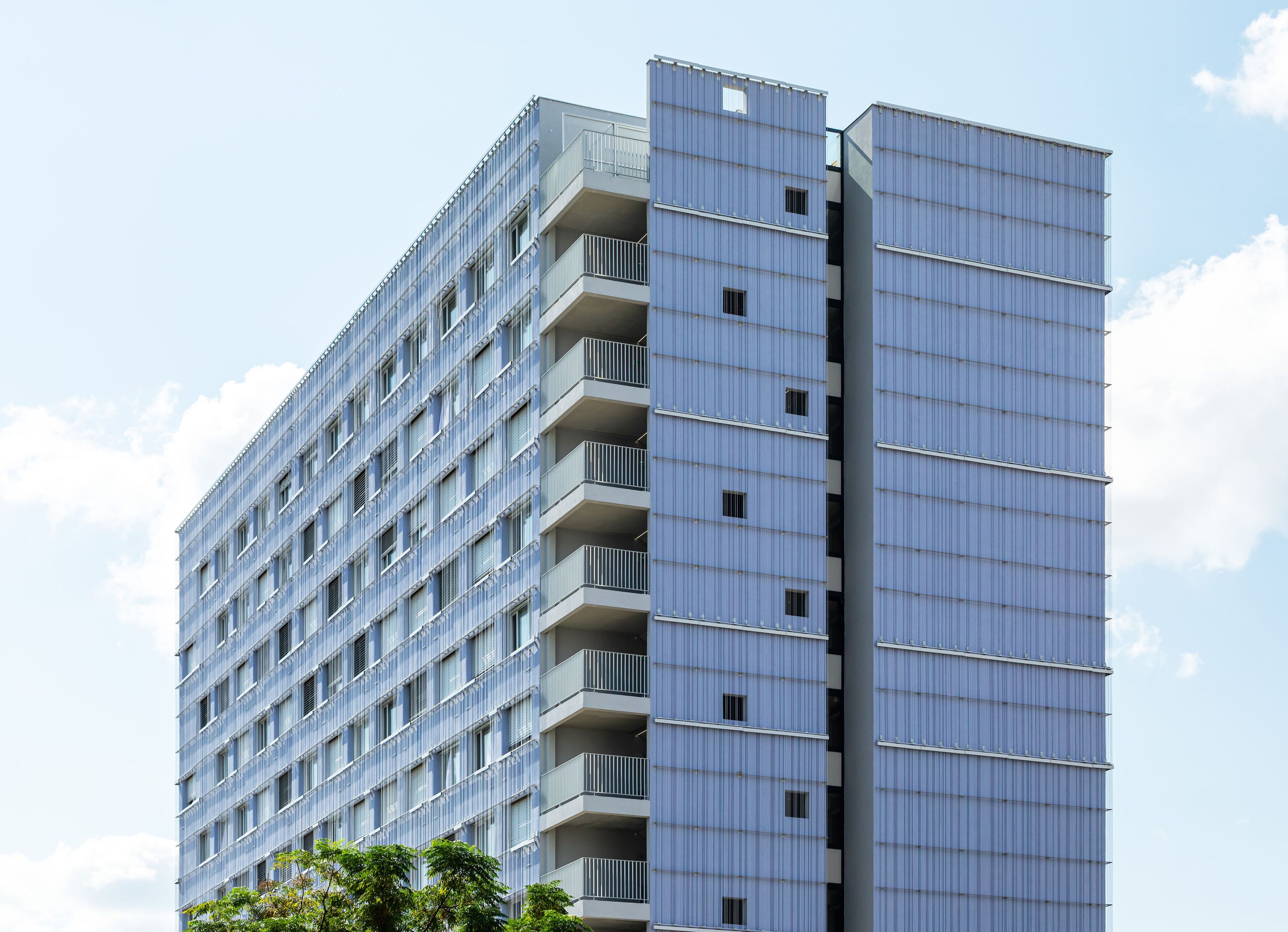 Фасадные ограждения из алюминиевых цепей Kriskadecor CLADDING KLEY STUDENT RESIDENCE ARCH-00046492 - Вид №5