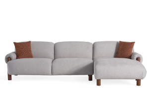 Модульный тканевый диван с полуостровом