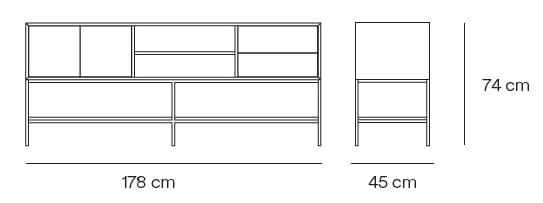 МДФ ТВ шкаф с ящиками TEULAT Platt ARCH-00143298 - Вид №7