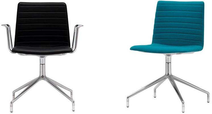 Andreu World 5-спицевый стул с подлокотниками на колесиках Flex high back So1644 - Вид №16