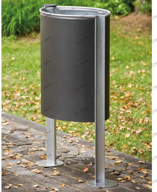 URBIDERMIS Контейнер для мусора из оцинкованной стали с пепельницей sun-id-1492081