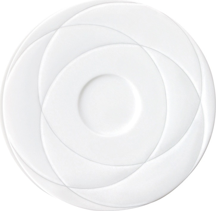 10582761 Sieger by Furstenberg Чашка чайная закругл. с блюдцем Sieger by Furstenberg "Мой фарфор! Белый декор" 200мл Фарфор 