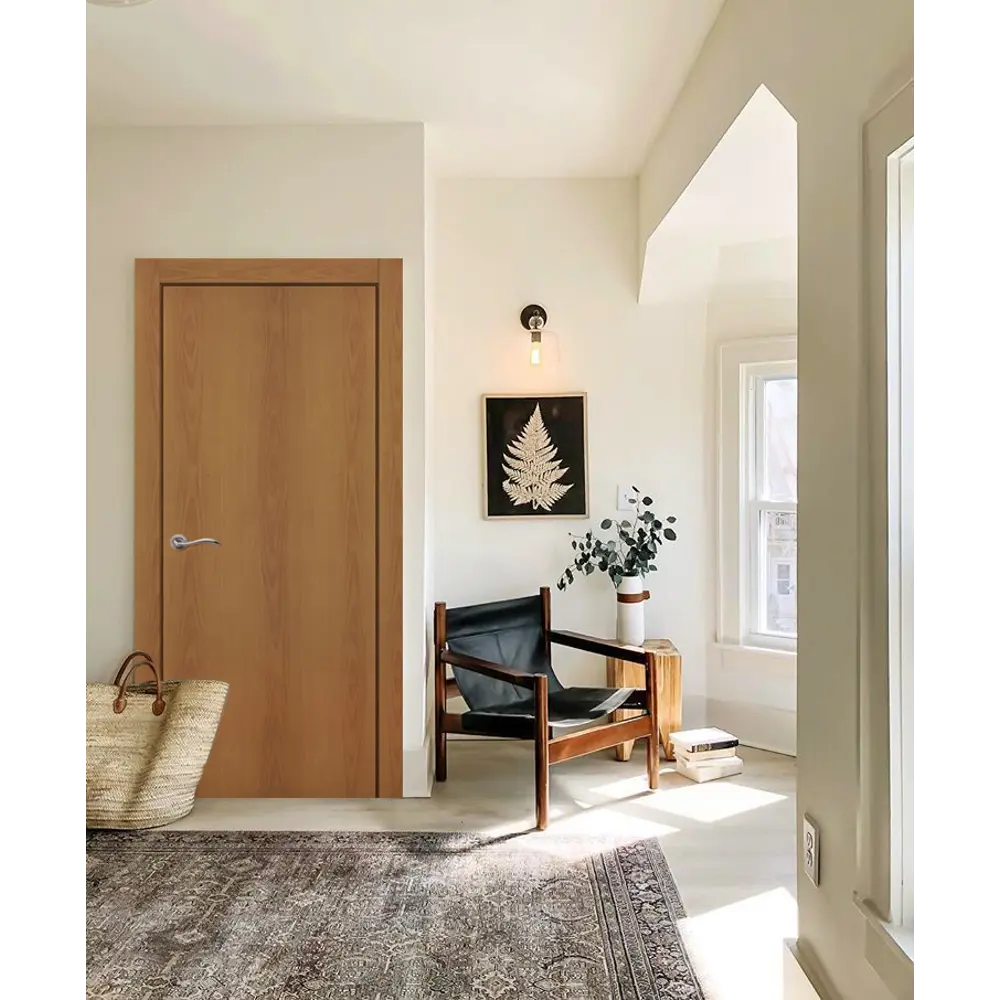 Комплект двери глухая 90x200 см финиш бумага цвет орех с добором 100 мм ПРИНЦИП STLM-2136620 - Вид №1