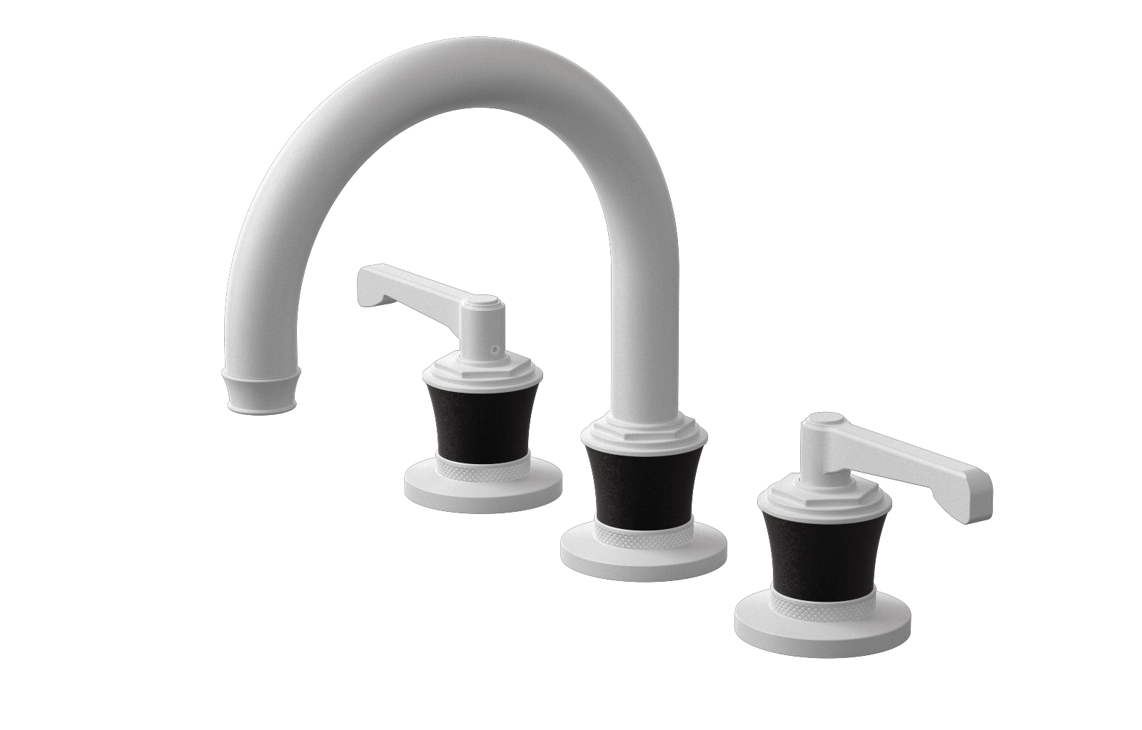 E-11612-R3BK-LM60B-WT Смеситель для умывальника на 3 отвертия GRAFF Vignola