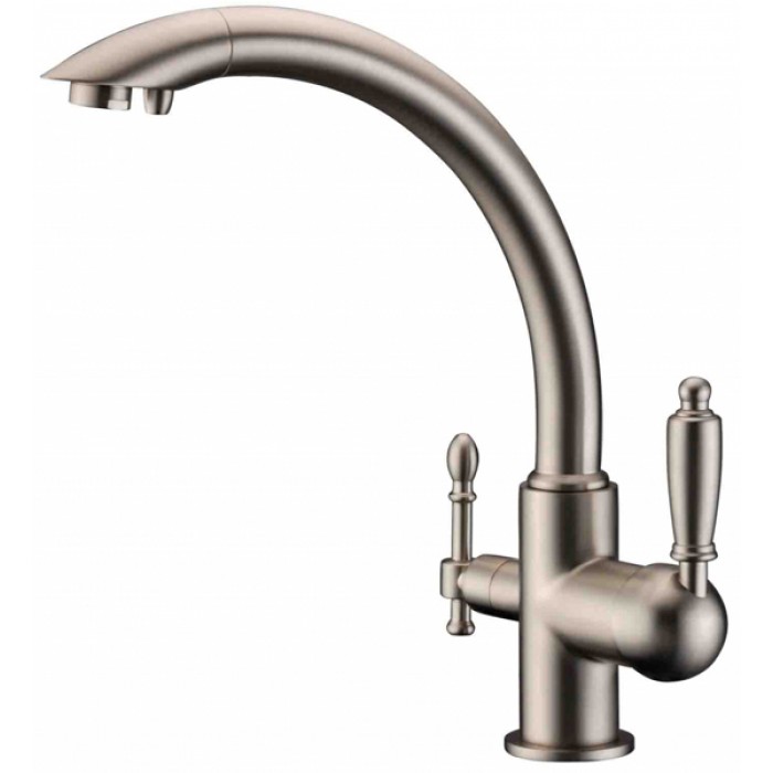 Zorg ZR 314 YF-33 Nickel Смеситель для кухни Zorg 325х230 мм  - Вид №1