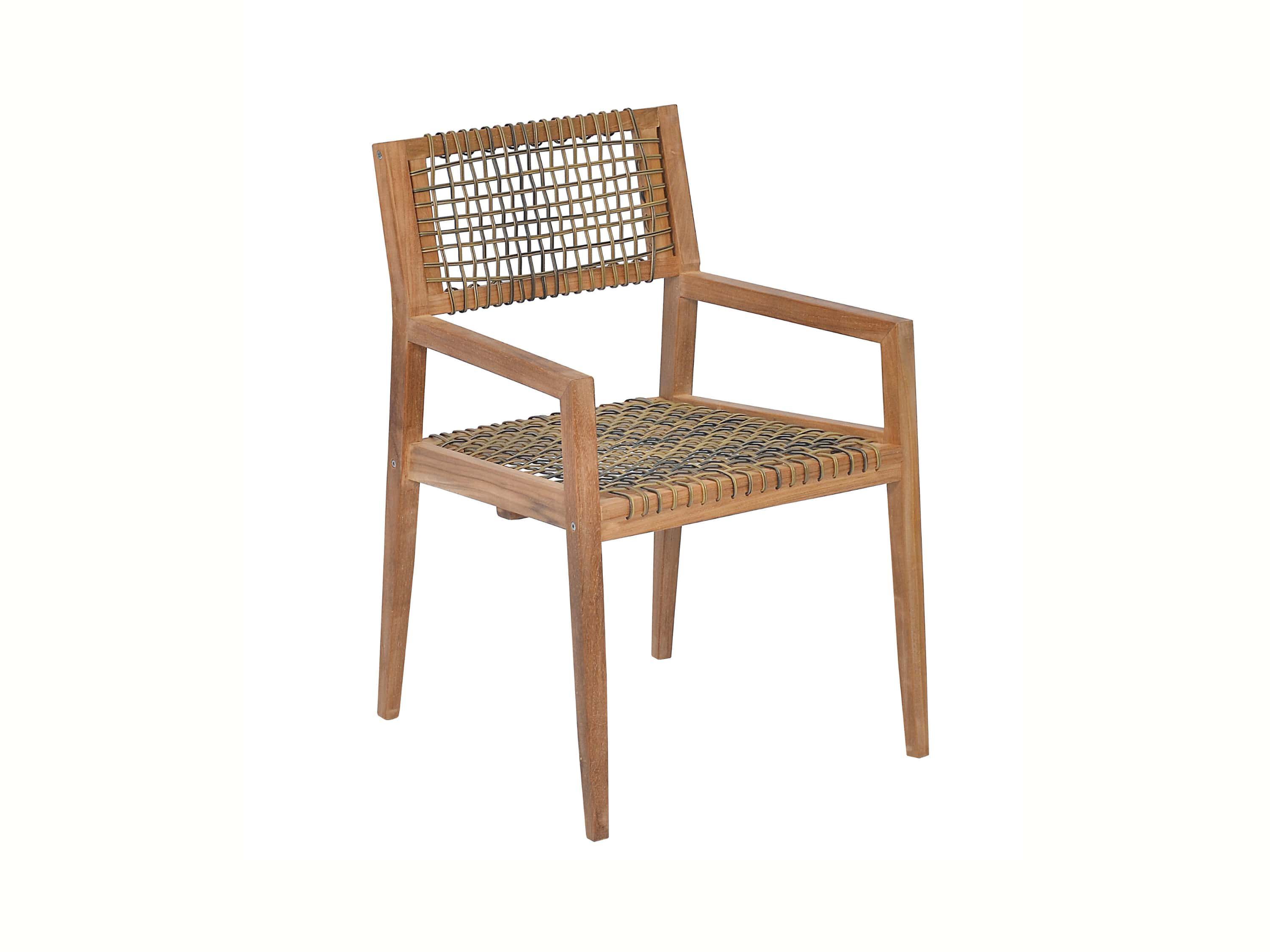Садовый стул из тика и веревки с подлокотниками cbdesign Vienna Dining ARCH-00112530 - Вид №15