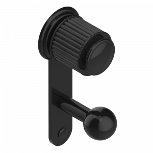 A9C-517 Крючок для халатов одинарный Thg-paris Jaipur c чёрным ониксом Покрытие PVD бронза