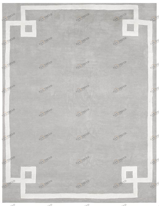 Ковер Grey Bordered 240х300 DOLLY CAPRETS ДИЗАЙНЕРСКИЕ 119791 Серый;белый 