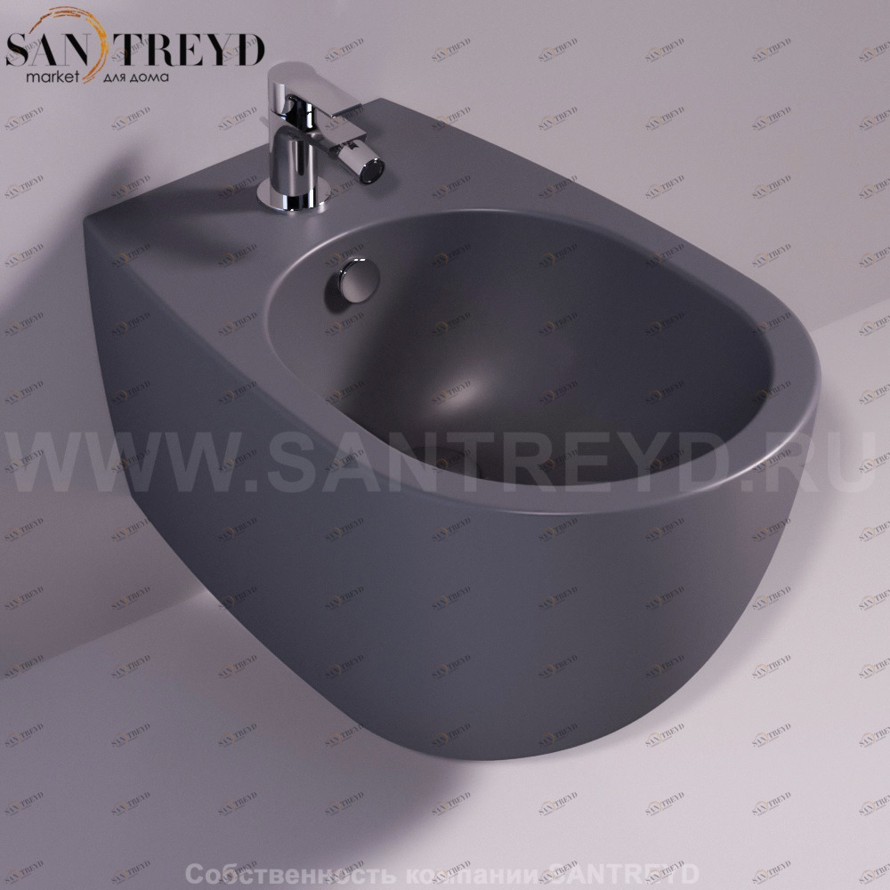 VI19ANTRACITEMATT Биде подвесное Vignoni Simas