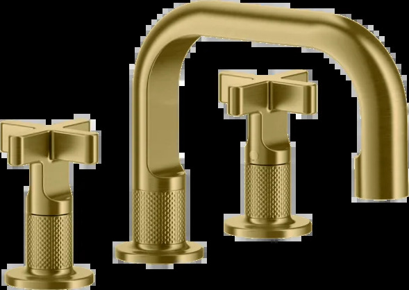 Группа умывальников 58111 716 Gessi Inciso PVD С ЗОЛОТОЙ ЩЕТКОЙ