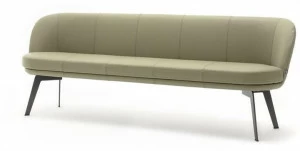 Rolf Benz Кожаная скамейка со спинкой Rolf benz 629