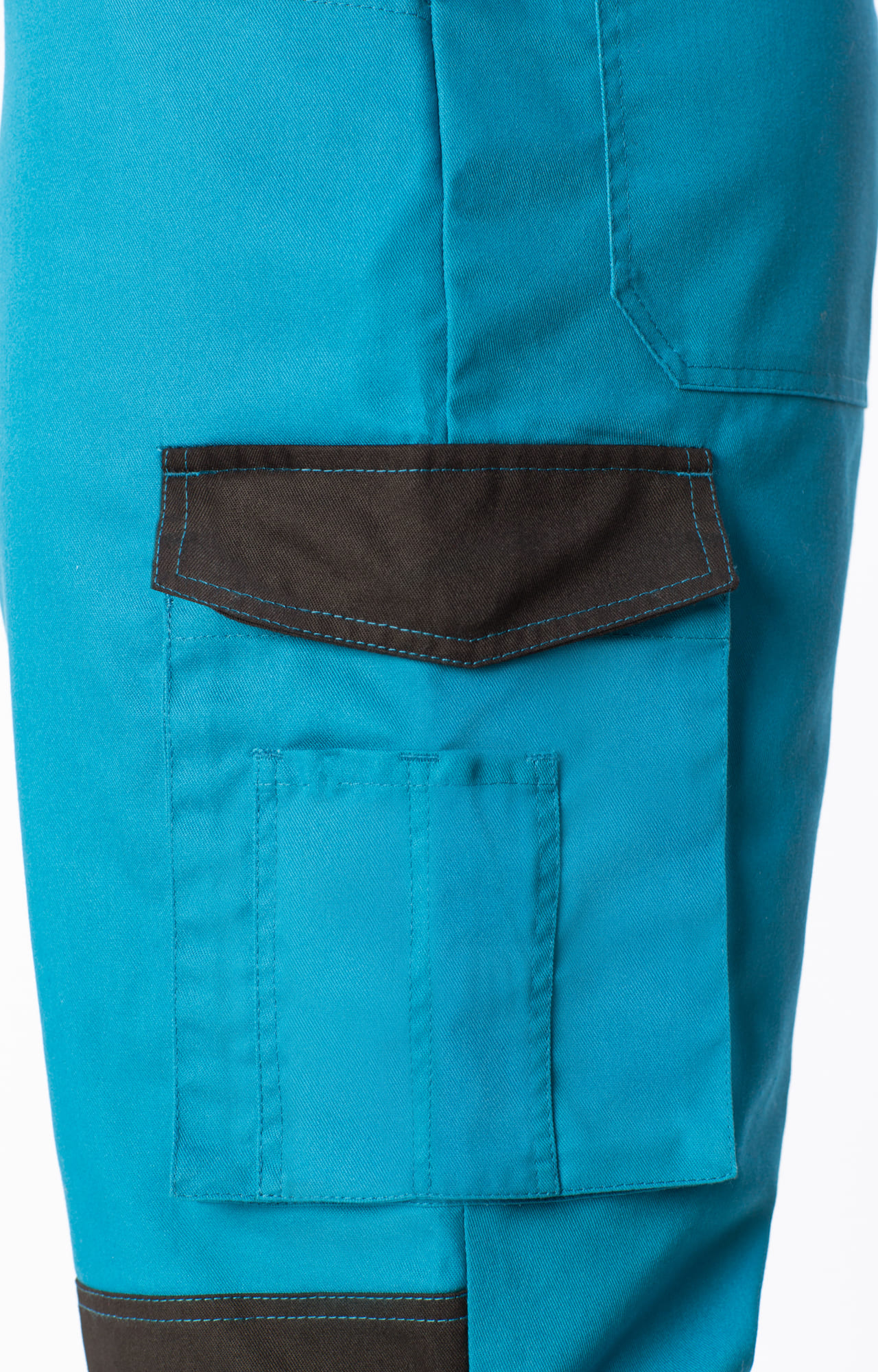 5031501 Костюм  NEW аквамарин-черный STATUS  Летняя спецодежда  размер 56-58/182-188  - Вид №13