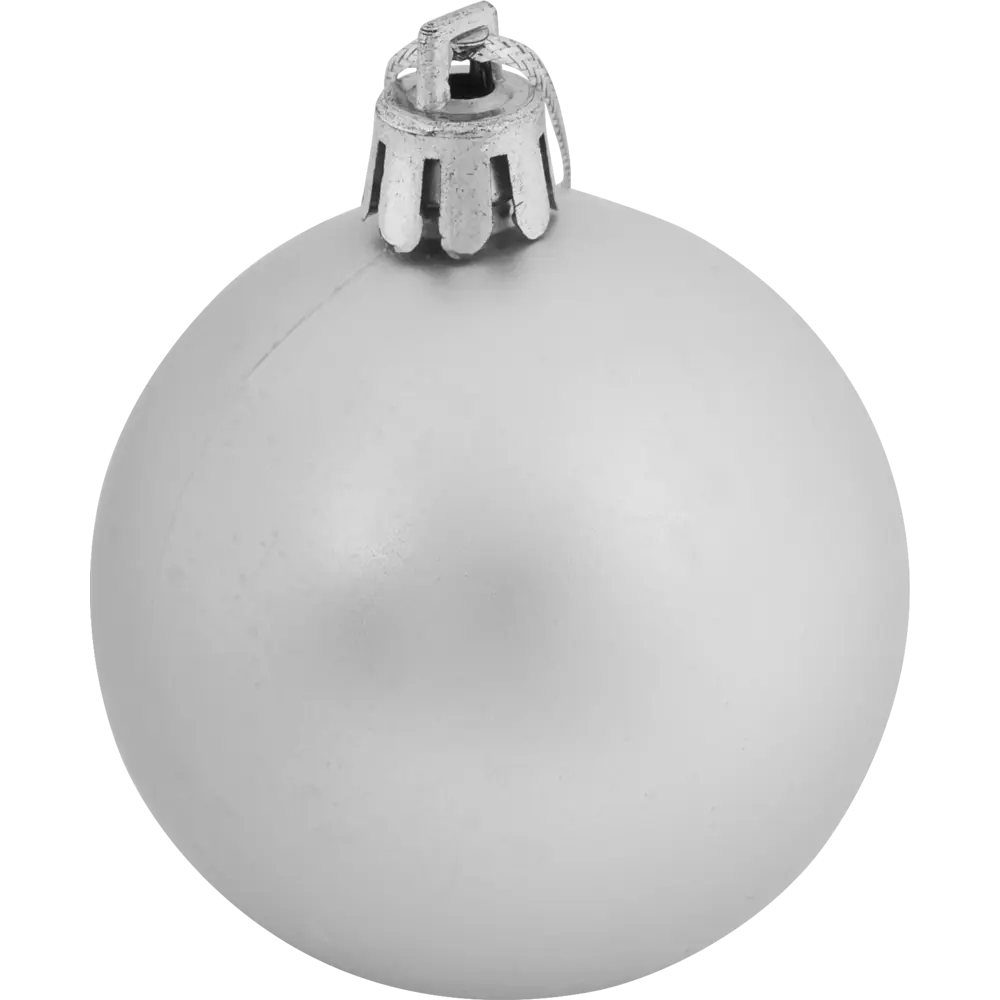 17876316 Набор ёлочных шаров, 5 см, 12 шт, в тубе, цвет серебро STLM-0966129 Santreyd  - Вид №2