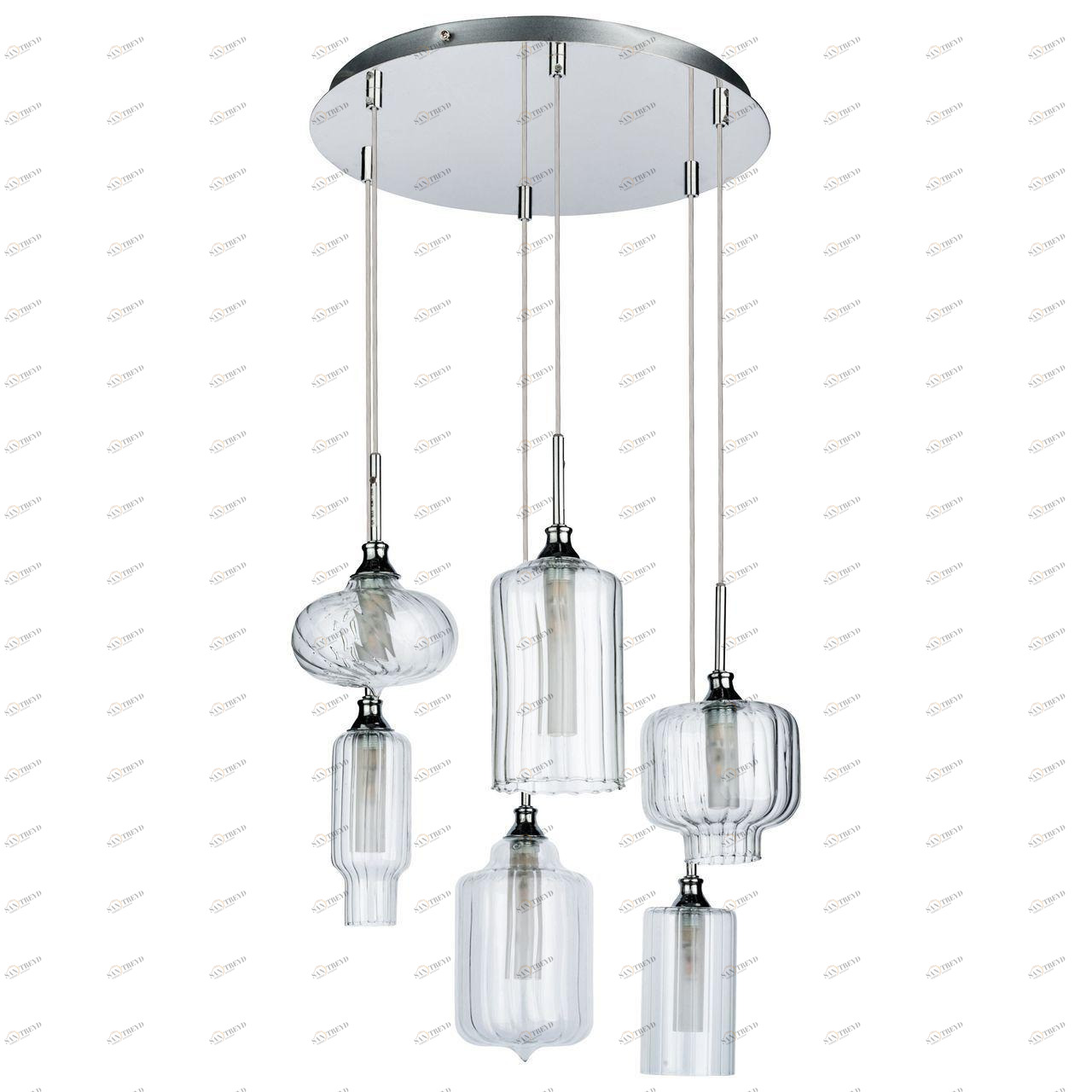 Дизайнерская подвесная люстра Spot Light Larissa 1890628 хром SPOT LIGHT ДИЗАЙНЕРСКИЕ, LARISSA 108258 Хром 