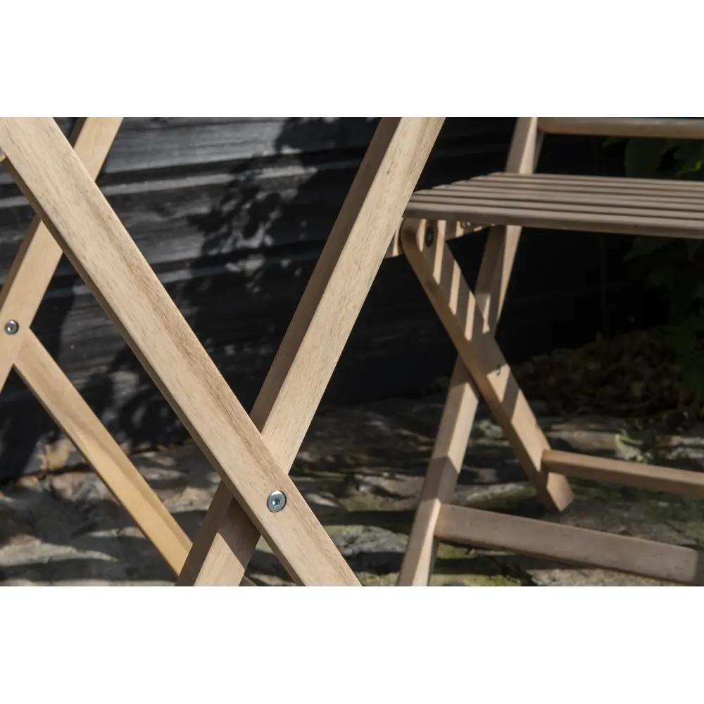 Набор садовой мебели Naterial Origami складной акация: стол и 2 стула STLM-2011954 - Вид №22