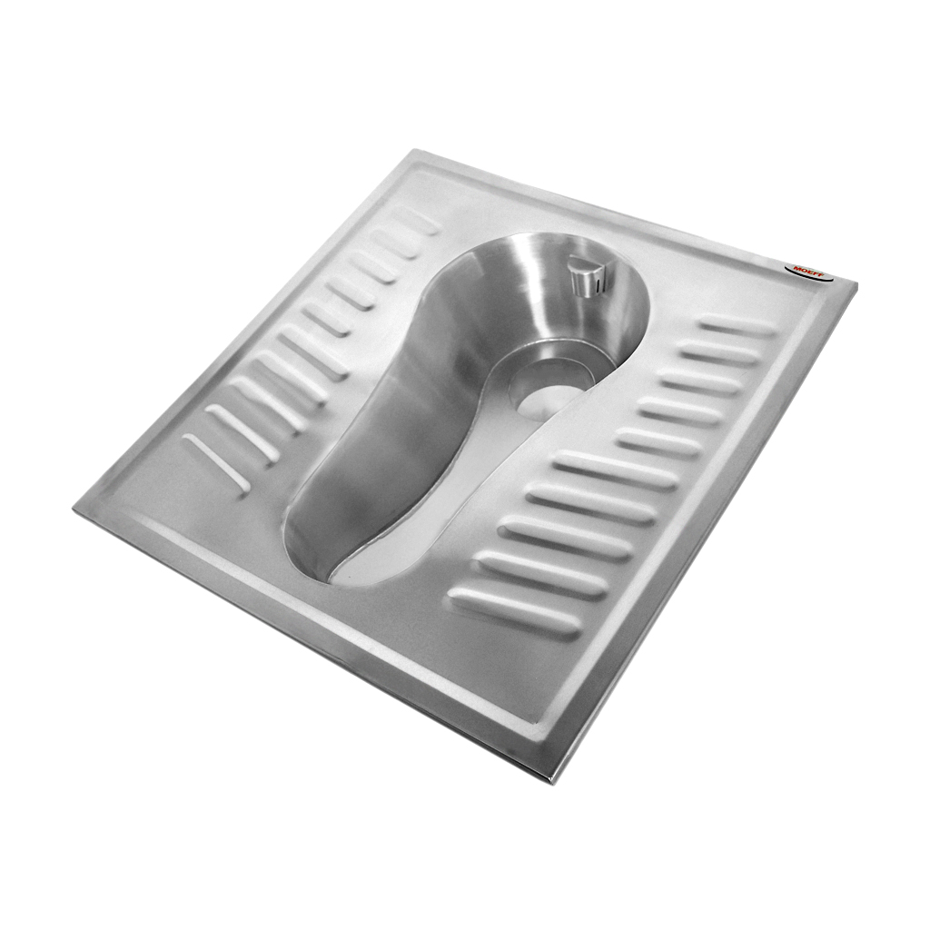 MF-411 Унитаз напольный "Чаша Генуя" из нержавеющей стали Public Steel  - Вид №2