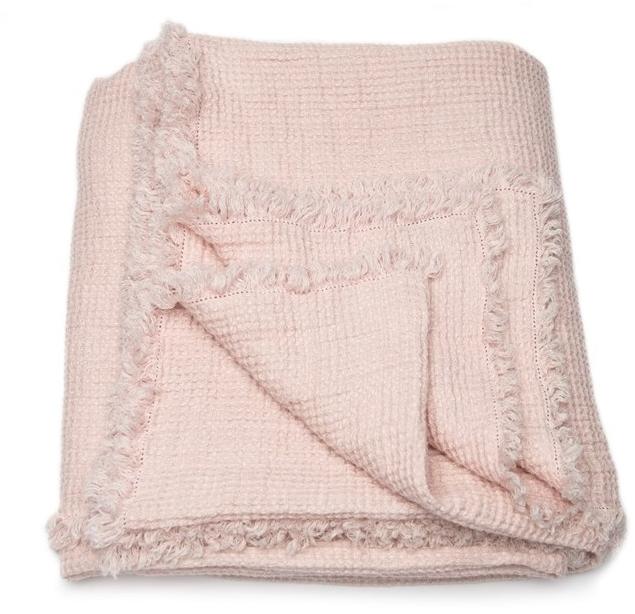 LinenMe Однотонный льняной плед ручной работы Washed waffle big 0913901  - Вид №4