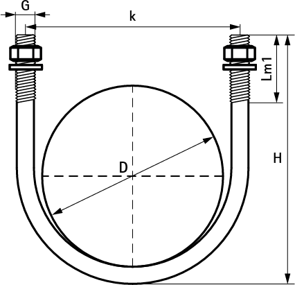 2084308034 BIS U-образные хомуты для стальных труб walraven  - Вид №1
