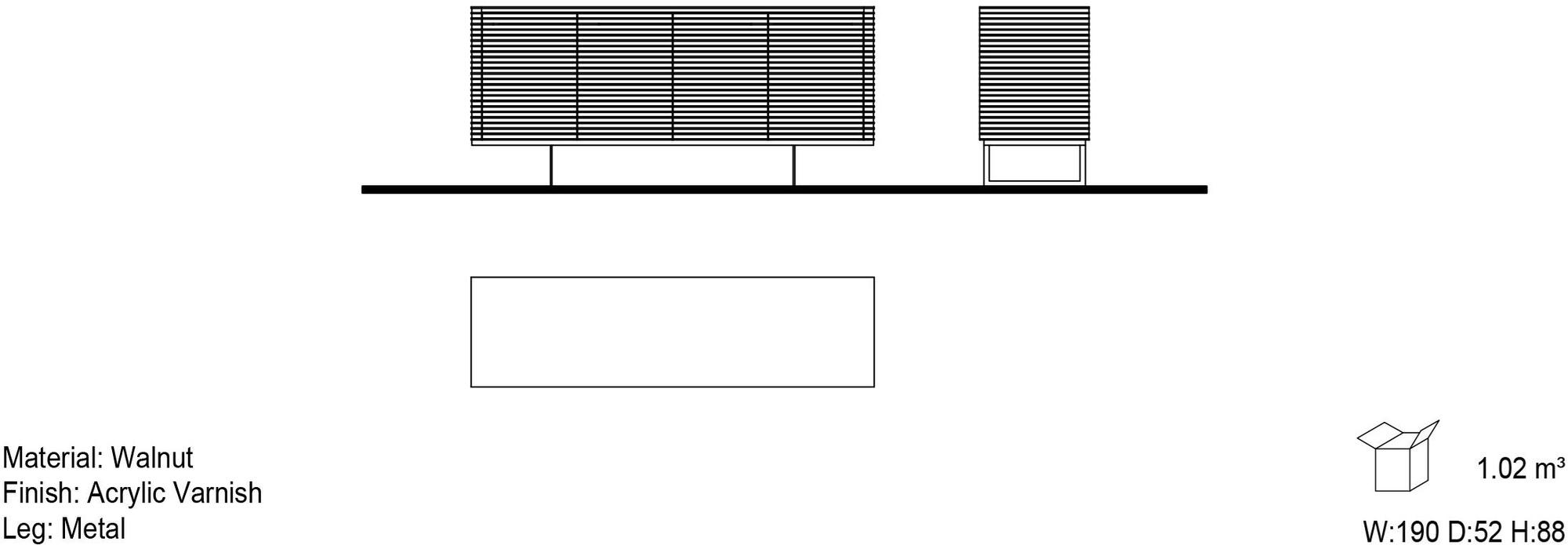 Mobi Буфет из массива дерева Dublin sun-id-1371408 - Вид №2