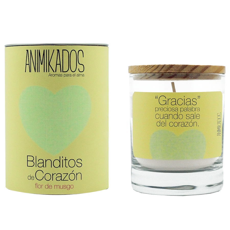 VV007BCAM Свеча ароматическая animikados, true friends, Белый мускус, 40 ч. Ambientair  - Вид №1