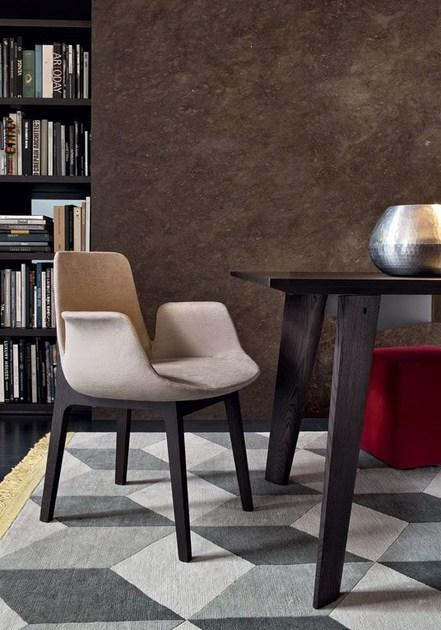 Poliform Стул из ткани с подлокотниками Ventura sun-id-1416716 - Вид №6