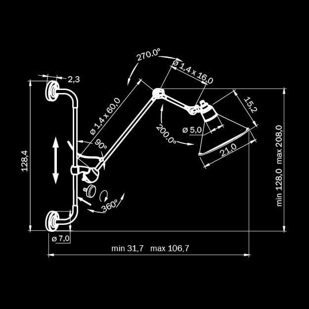 Спот настенный на штанге хром Lightstar Loft 765624 LIGHTSTAR LOFT 00-3891487 Хром - Вид №2
