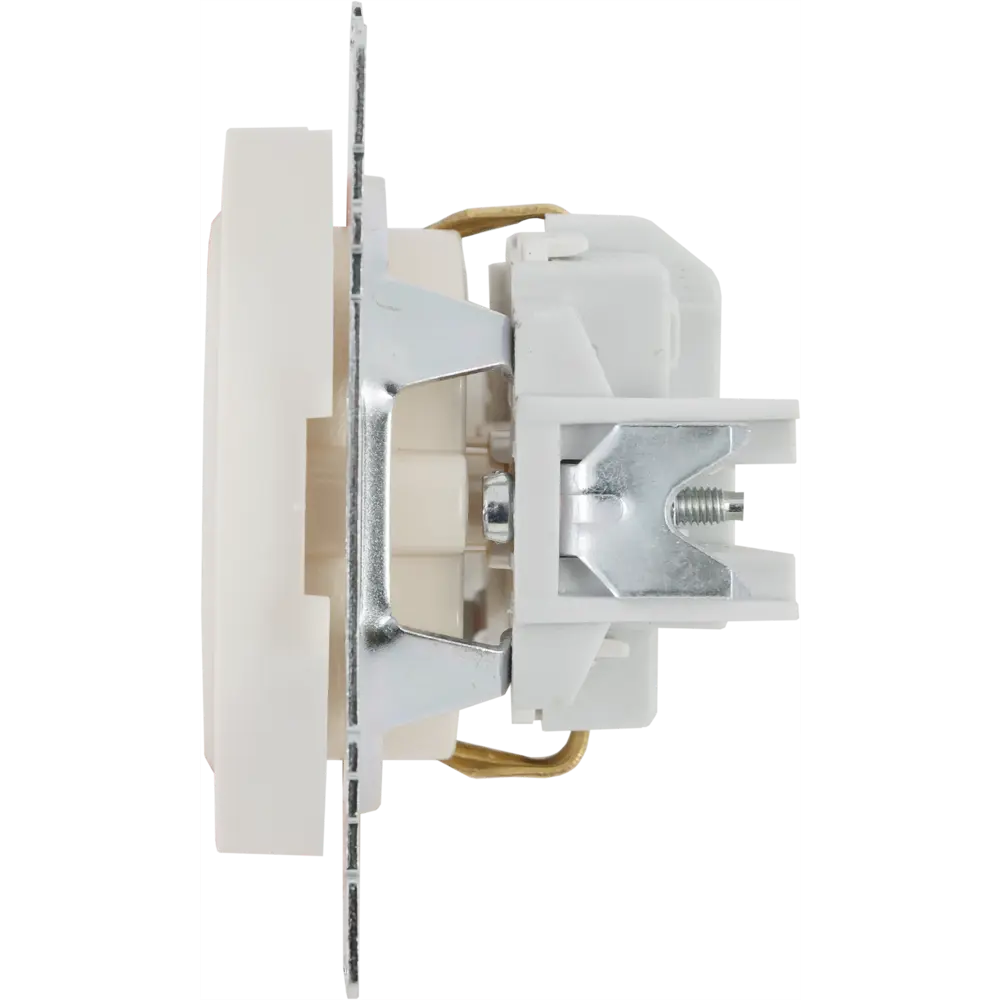 Розетка встраиваемая Onekey Florence с заземлением со шторками цвет бежевый 82126981 STLM-2088769 ONEKEYELECTRO - Вид №3