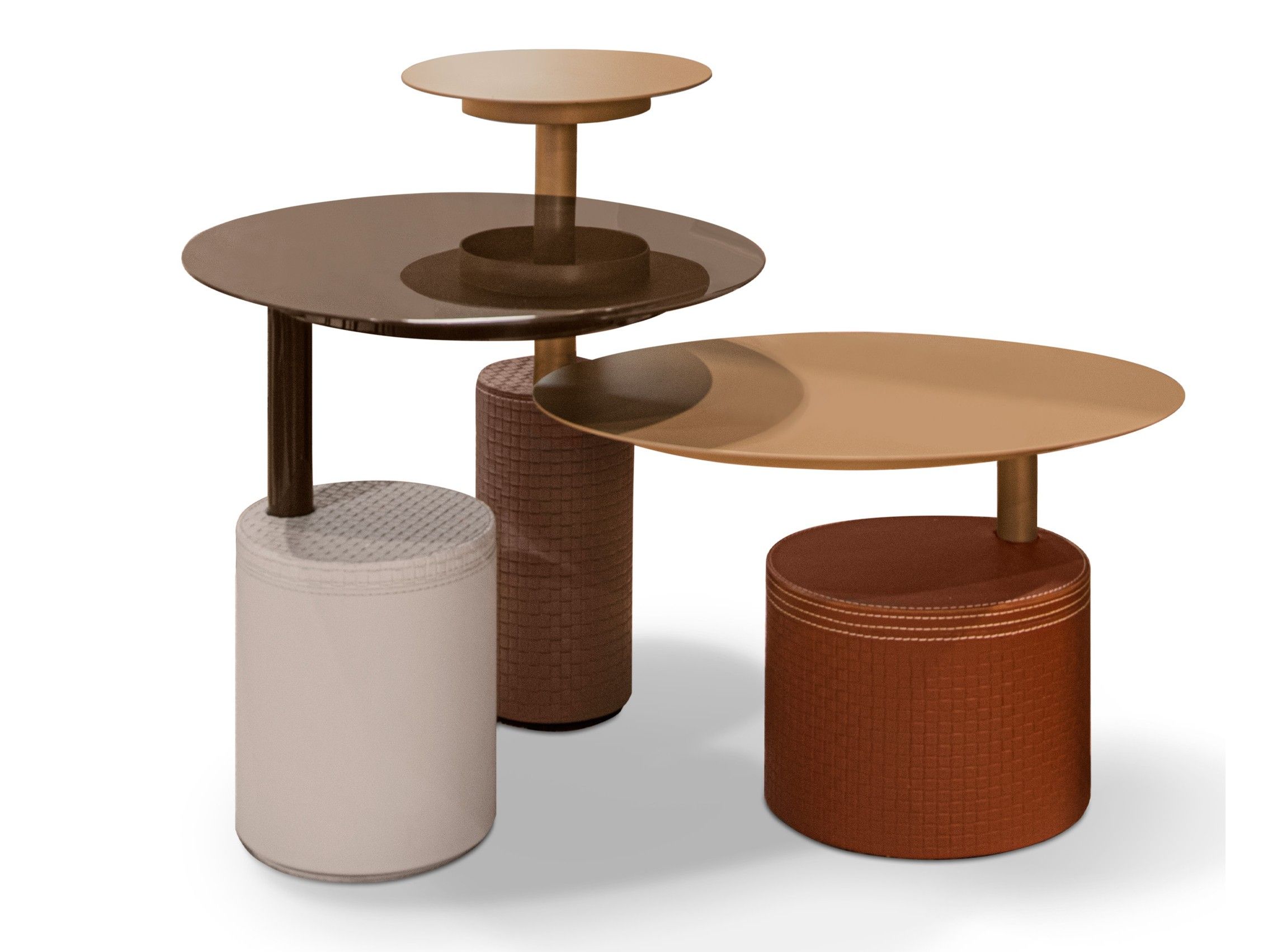 Круглый металлический журнальный столик для гостиной Formitalia TAG ARCH-00064053