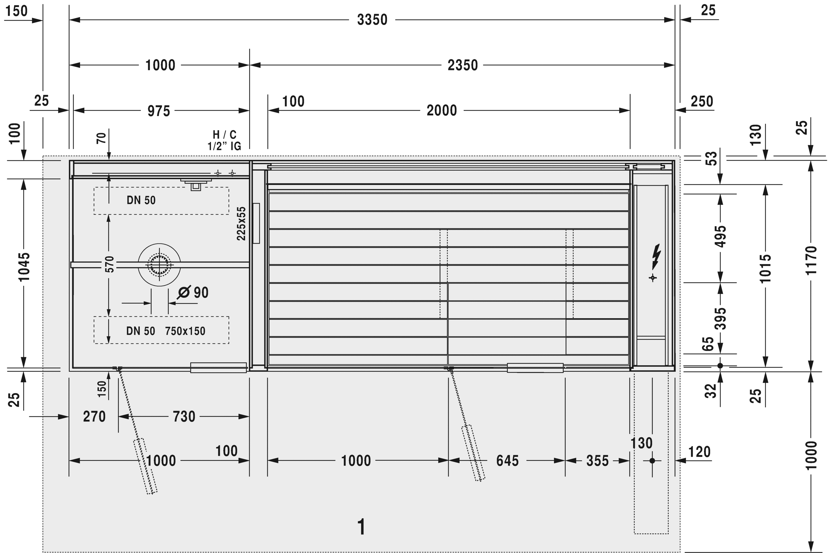 750513002011000 Inipi Сауна Inipi Ama, пристенный и угловой вариант
Исполнение: американский орех (нат.шпон) Белый глянцевый декор Duravit  - Вид №4