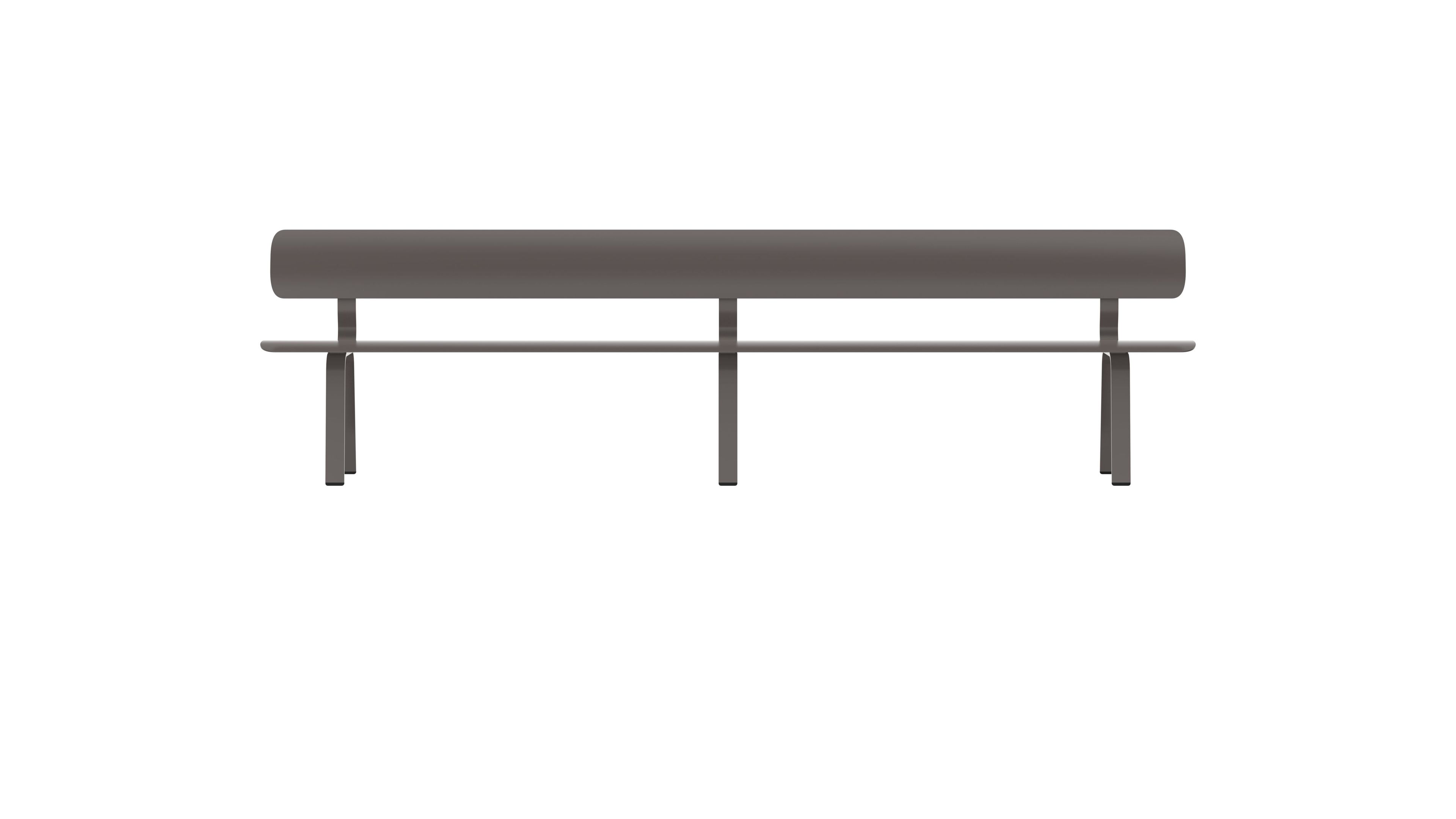 Стальная скамья с порошковым покрытием со спинкой FUNCTIONALS BEN ARCH-00041367 - Вид №48