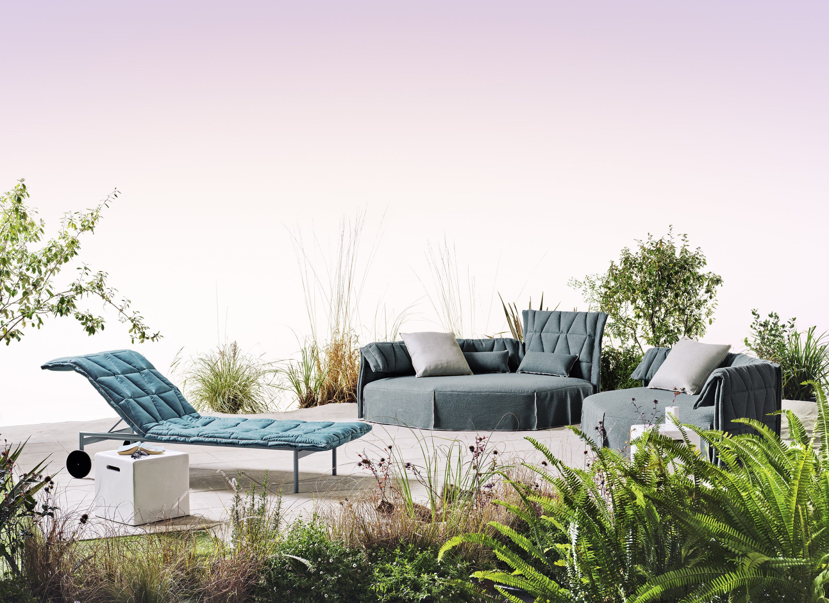 Алюминиевая откидная Садовая кровать с колесами Gervasoni Gervasoni Outdoor ARCH-00132589 - Вид №2