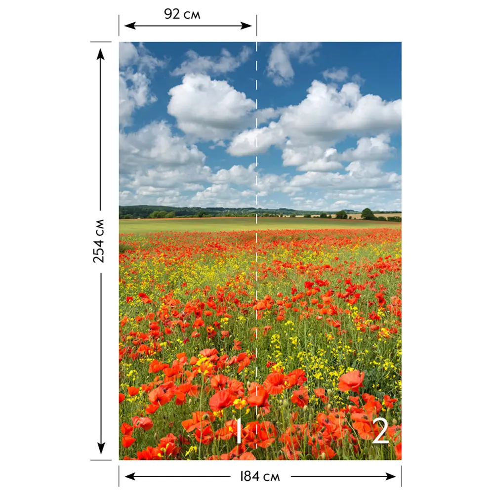 Фотообои бумажные «Краски лета» 184х254 см POSTERMARKET STLM-2156723 - Вид №2