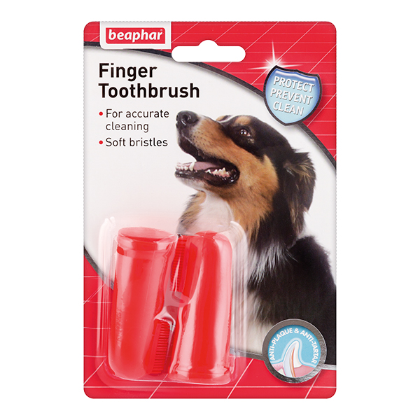 ПР0026186 Зубная щетка для собак двойная на палец Beaphar 