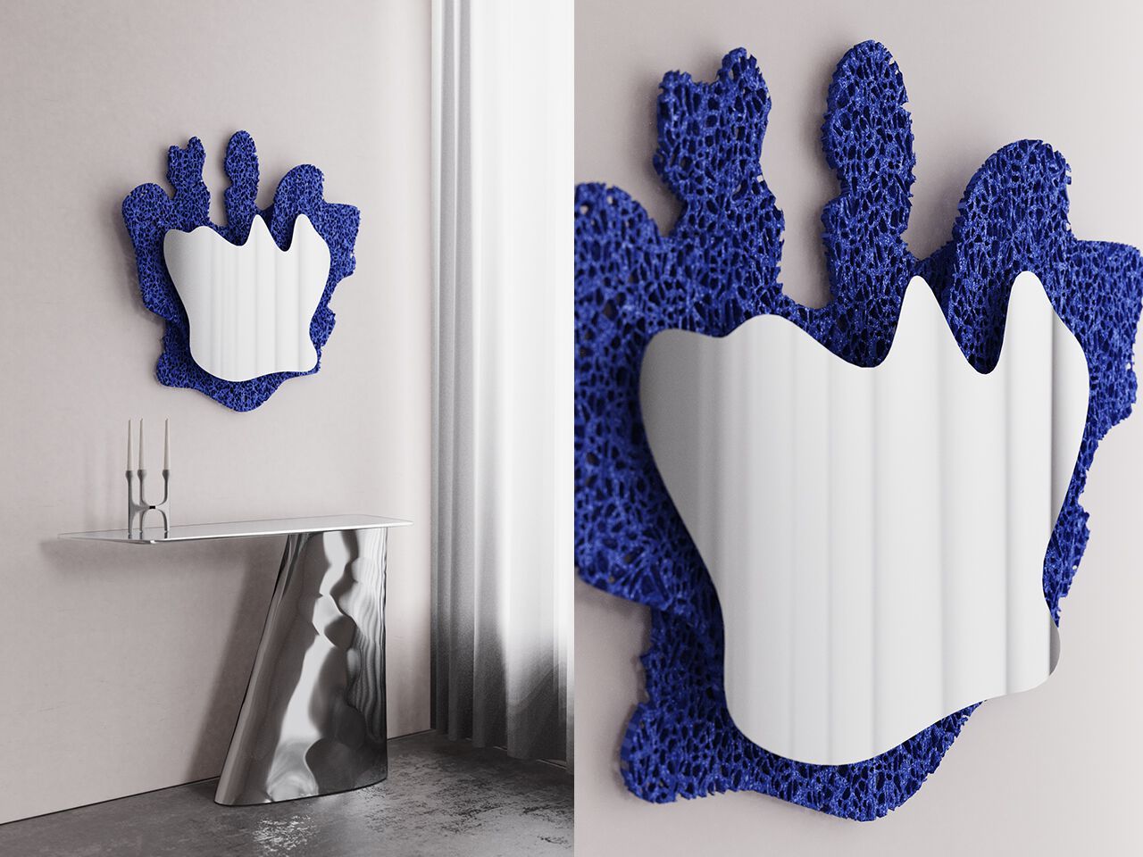 Металлическое зеркало DBE.FURNITURE Blue Moon ARCH-00075819 - Вид №1