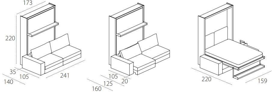 CLEI Модульный диван-трансформер в ткани Tango sun-id-1421134 - Вид №12