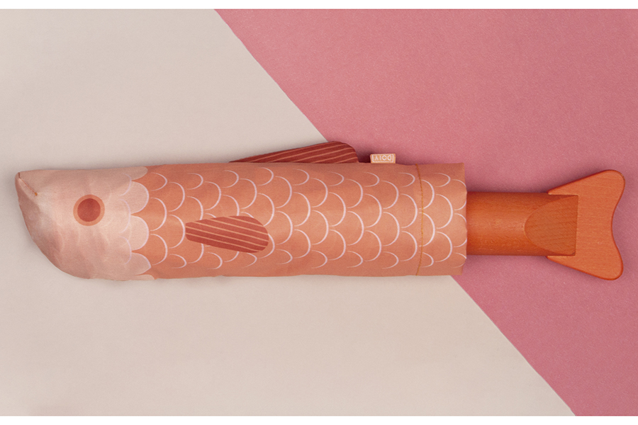 DYFIUMBOR Зонт fish, оранжевый Doiy  - Вид №5