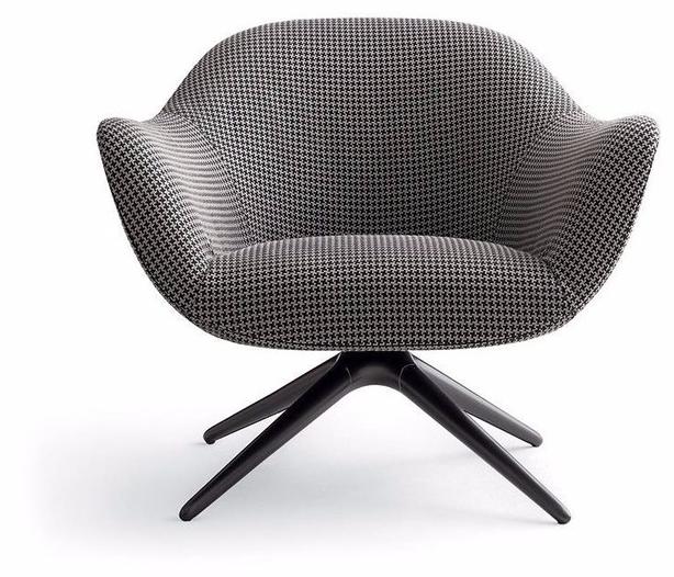 Poliform Мягкое кресло на козелке из ткани с подлокотниками Mad sun-id-1388946 - Вид №2