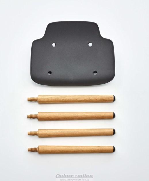 Quinze & Milan Низкий деревянный табурет Pilot sun-id-1379040 - Вид №2