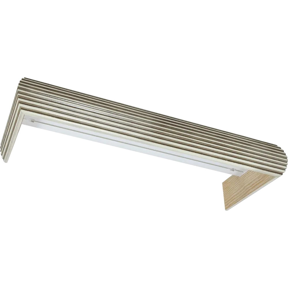 Карниз трёхрядный «Равенна», 240 см, массив сосны, цвет прованс DOMLEGRAND STLM-2131756 - Вид №2