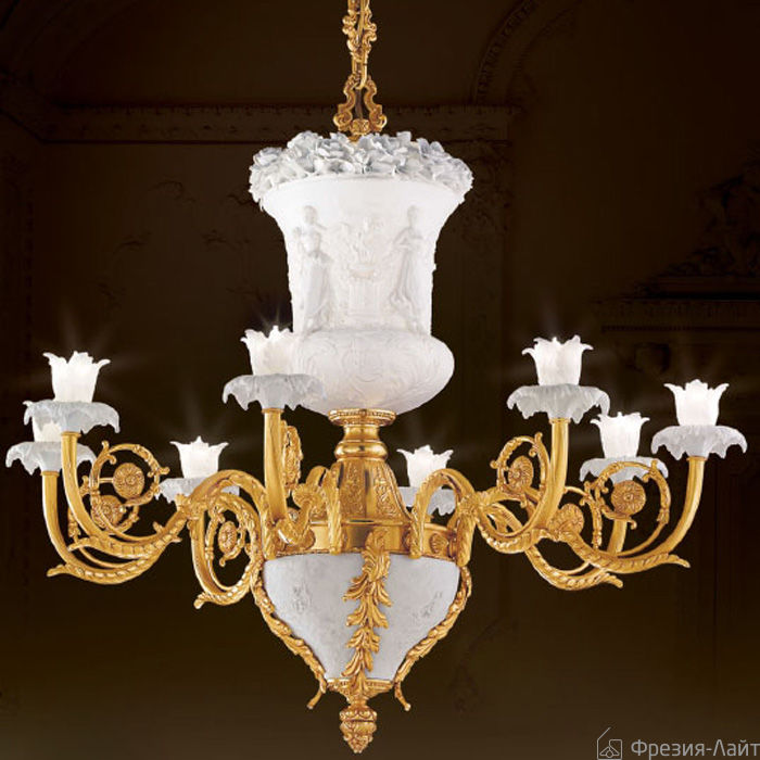 Fbai 3183/8 oro zecchino Porcellana Bisquit люстра подвесная 75920