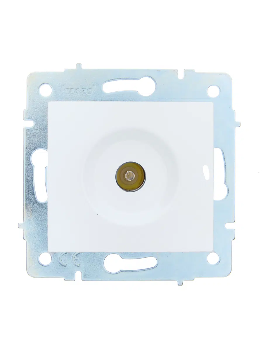 ASTI Розетка ТВ оконечная белая механизм LEZARD 7081-0288-130 - Вид №1